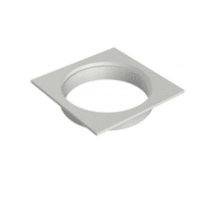 Porta grelha quadrada dn100