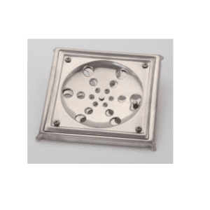 Ralo  inox  quadrado rotativo com caixilho