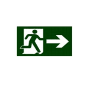 Placa de sinalização de orientação e salvamento  s1