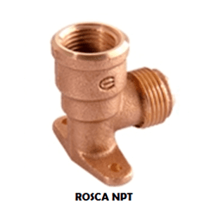 Conector 407.3 dw conexão flangeada com rosca npt