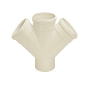 Junção dupla PVC esgoto