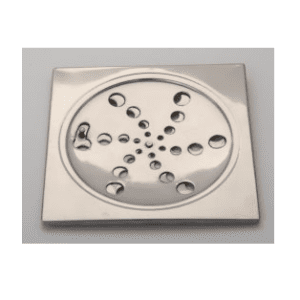 Ralo  inox  quadrado rotativo sem  caixilho